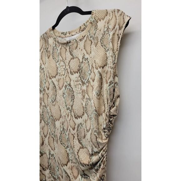 Fourteenth Place Animal Print Ruched Jersey - Picture 3 of 7